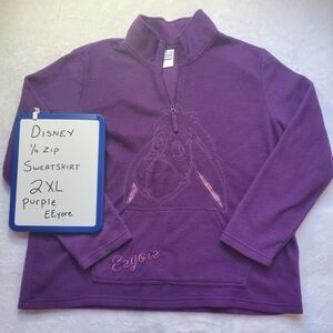 Disney Purple Eeyore Sweatshirt 2XL Super Soft
